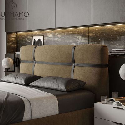 Internal design Elegant Solid Wood Hotel Room Furniture Set with Double Bed by DingHao Furniture in China