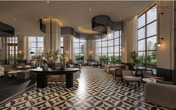 Solid Wood Hotel Lobby Benches Wood Veneer 1.6M  Luxury Hotel Lobby Furniture