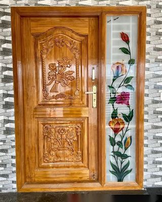                    China Manufacture Customized Solid Wood Frame Door for Hotel Furniture             