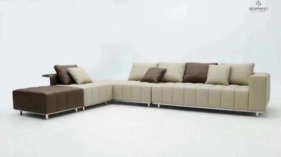                    Luxe Velvet Sectional Sofa for Upscale Resort Decor             