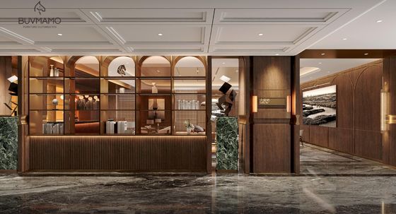 Elegant Luxurious  Hotel Furniture Living Spaces Solid Wood Frame Furniture