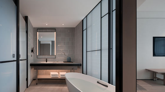 Fabric Hospitality Lobby Furniture Custom Layout  Round Hotel Lobby Sofa