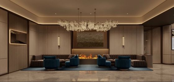 Discover our Elegant Hotel Commercial Club Furniture Collection, designed to elevate the ambiance of hotels Brown Commercial Club Furniture ISO45001 Nightclub Bedroom