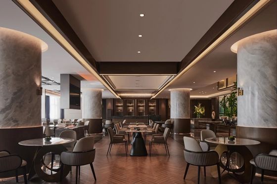 Customization Modern Wooden Metal Fabric Leather Table Chair Furniture for Hotel Dining Room Bar Cafe