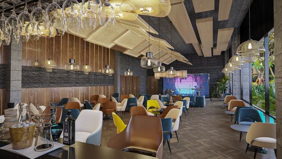 Luxury Dining Room Furniture 560mm Leather Dining Chairs Manufacturing