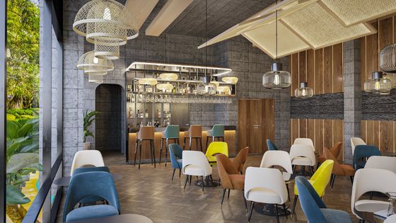 Luxury Dining Room Furniture 560mm Leather Dining Chairs Manufacturing