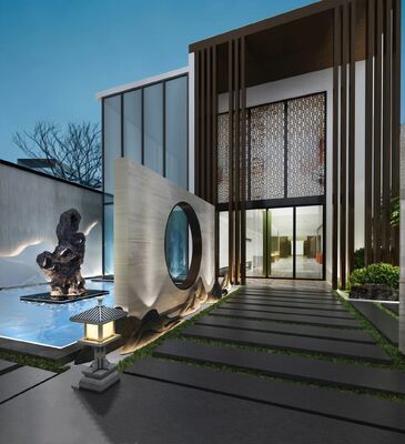 OEM/ODM CUSTOM MANUFACTURE MODERN HOTEL LOBBY LOUNGE SEATING SET | CONTEMPORARY ARMCHAIR & COFFEE TABLE FOR HOSPITALITY