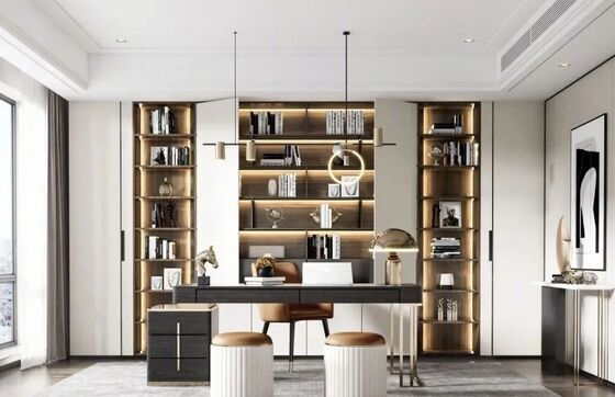 CUSTOM MODERN HOME OFFICE FURNITURE CRAFTED WITH PREMIUM WOOD, METAL AND MARBLE, FEATURING FINE WORKMANSHIP FOR CONTEMPORARY STUDY ROOMS. DURABLE, STYLISH DESKS & CABINETS ELEVATE YOUR WORKSPACE PERFE