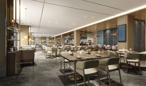 NEW CHINESE LIGHT LUXURY HOTEL INTERIOR DESIGN | SPA ROOM, RESTAURANT & CONFERENCE HALL, WOOD+FABRIC+MARBLE MATERIAL, ORIENTAL INK & HOLLOW GRILLE FEATURE FOR WELLNESS RESORT DECORATION