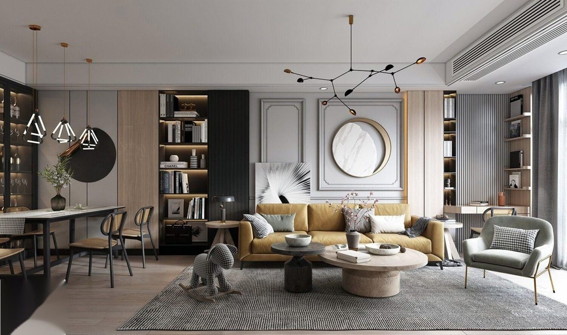                    China Manufacture Best Price Custom Personal OEM/ODM Apartment Furniture Collection Sets with Solid Wood Frame             
