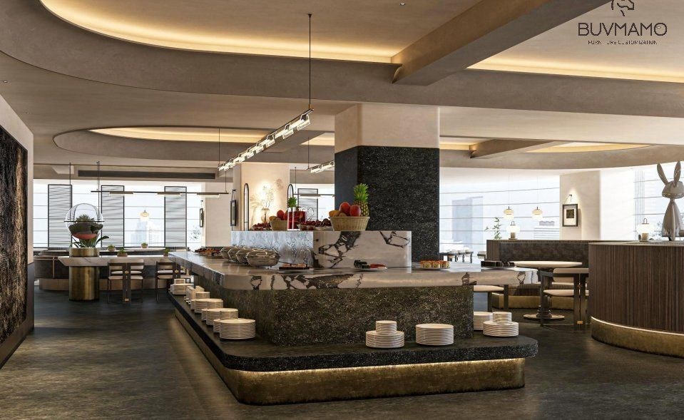 OEM ODM Hotel Furniture Custom Stylish Commercial Hotel Lobby Furniture With Layout