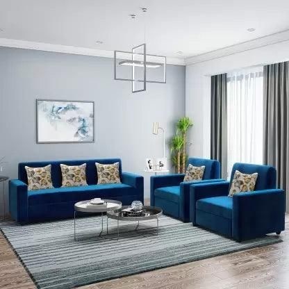                    Elegant Customizable L-Shaped Velvet Sofa for Contemporary Living Spaces             