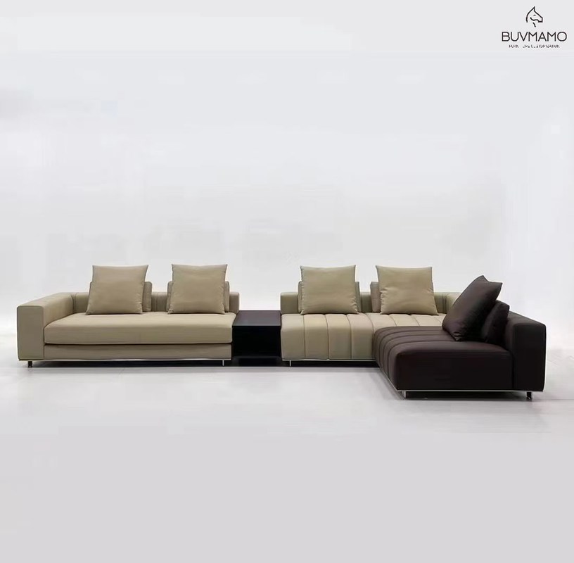 OEM/ODM CHINA ELEGANT VELVET SECTIONAL SOFA FOR MODERN APARTMENTS AND HOTELS WITH SOLID WOOD FRAME