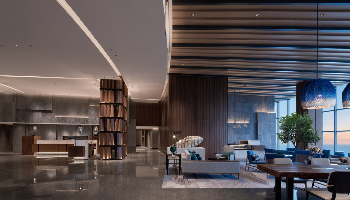 Villa Project Hotel Foyer Furniture Furniture Sofa Lobby Hotel CAD Drawing  Collection Sets