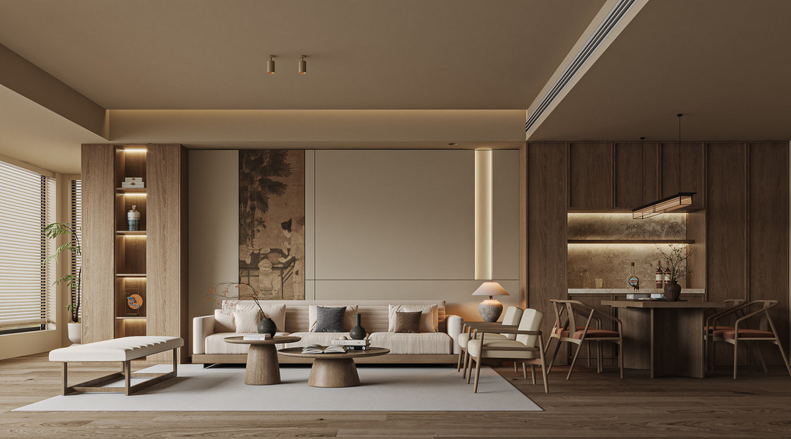 OEM/ODM CUSTOMIZED LIVING ROOM FURNITURE COLLECTION SOLUTION SETS WITH SOLID WOOD FOR VILLA