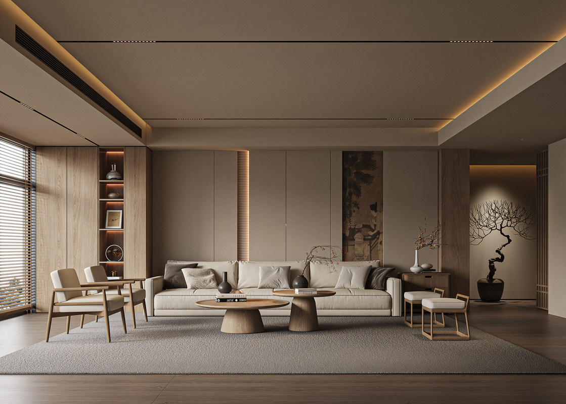 Customized Villa Bench ISO45001 Living Room Poplar Villa Francaise Furniture