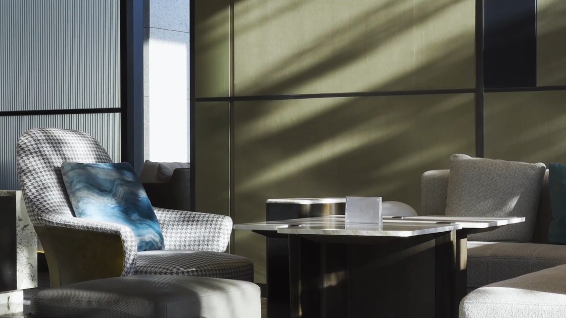 CAD Drawing Commercial Club Furniture  Patterned Club Chair ODM OEM