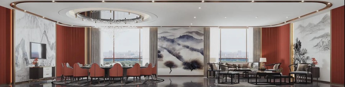 Artificial Stone Dining Room Furniture Marble Acid Resist Dining Room Table Sets