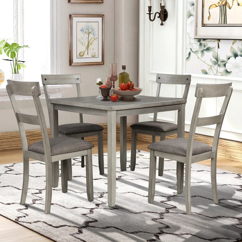 OEM/ODM China Manufacturer Custom Elegant Good Quality table with 4 chairs for family Applications