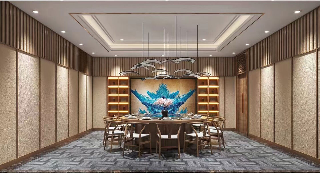 OEM/ODM CUSTOM FURNITURE MANUFACTURE DINGHAO MODERN NEW CHINESE STYLE LIVING ROOM SOFA SET LUXURY SECTIONAL FABRIC SOFA FOR HOTEL LOBBY & VILLA