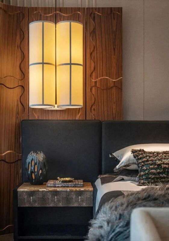 OEM/ODM CUSTOM LUXURY MODERN HOTEL BEDROOM FURNITURE SET | SOLID WOOD FRAME BED, MARBLE NIGHTSTAND, UPHOLSTERED CHAIR & DESK FOR VILLA, RESORT & APARTMENT