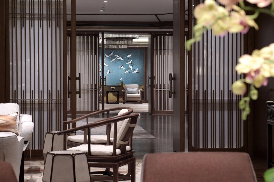 OEM/OD CUSTOM MODERN CHINESE LUXURY HOTEL FURNITURE SET | ROSEWOOD ARMCHAIR, MARBLE COFFEE TABLE & ROUND DINING SET FOR VIP LOUNGE & PRESIDENTIAL SUITE