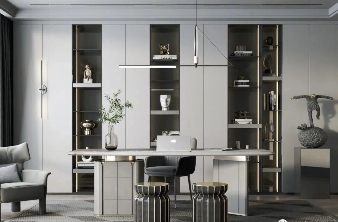 OEM/ODM CUSTOM LUXURY HOME OFFICE DESKS CRAFTED WITH PREMIUM MARBLE, WOOD AND METAL, BUILT WITH FINE WORKMANSHIP FOR MODERN STUDY ROOMS.