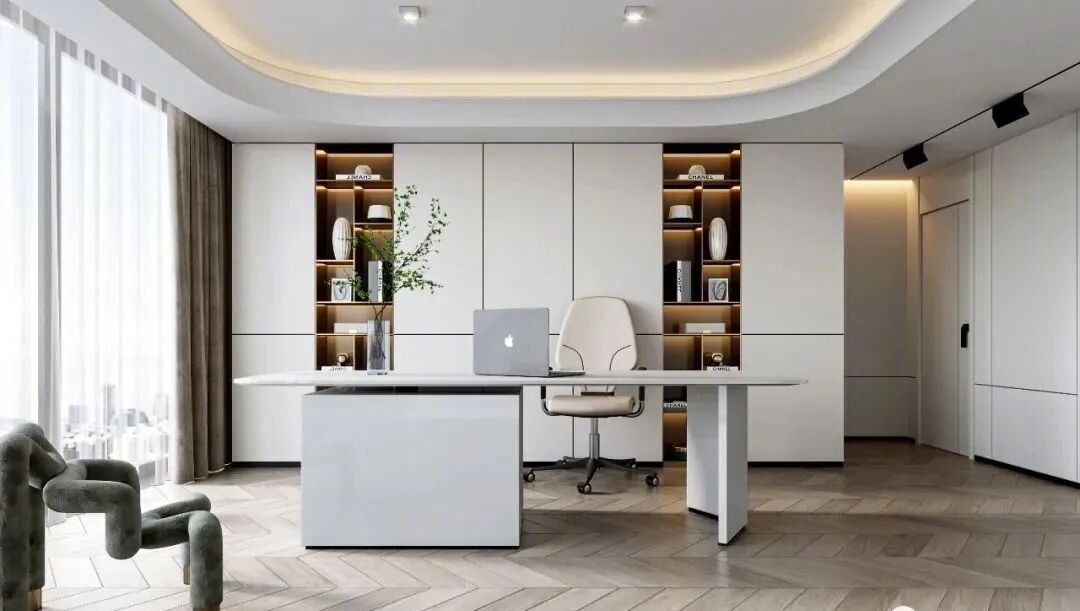 OEM/ODM CUSTOM LUXURY HOME OFFICE DESKS CRAFTED WITH PREMIUM MARBLE, WOOD AND METAL, BUILT WITH FINE WORKMANSHIP FOR MODERN STUDY ROOMS.