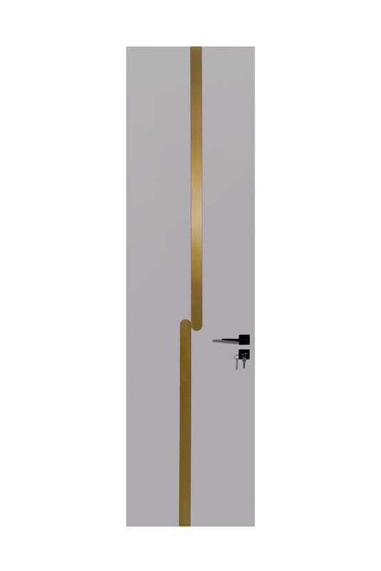 OEM/ODM CUSTOM MODERN WALNUT INTERIOR DOORS | TALL FLUSH & BRASS ACCENT DESIGNS WOOD GRAIN & GEOMETRIC INLAY OPTIONS WALNUT VENEER & MATTE FINISH STYLES SOLID CORE FLUSH PANEL WITH GOLD HARDWARE