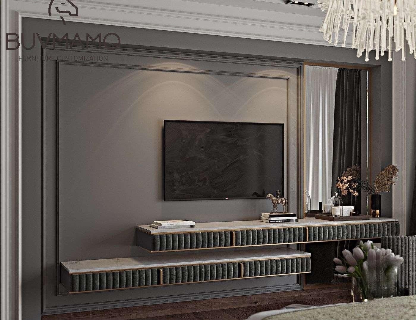 Internal design Elegant Solid Wood Hotel Room Furniture Set with Double Bed by DingHao Furniture in China