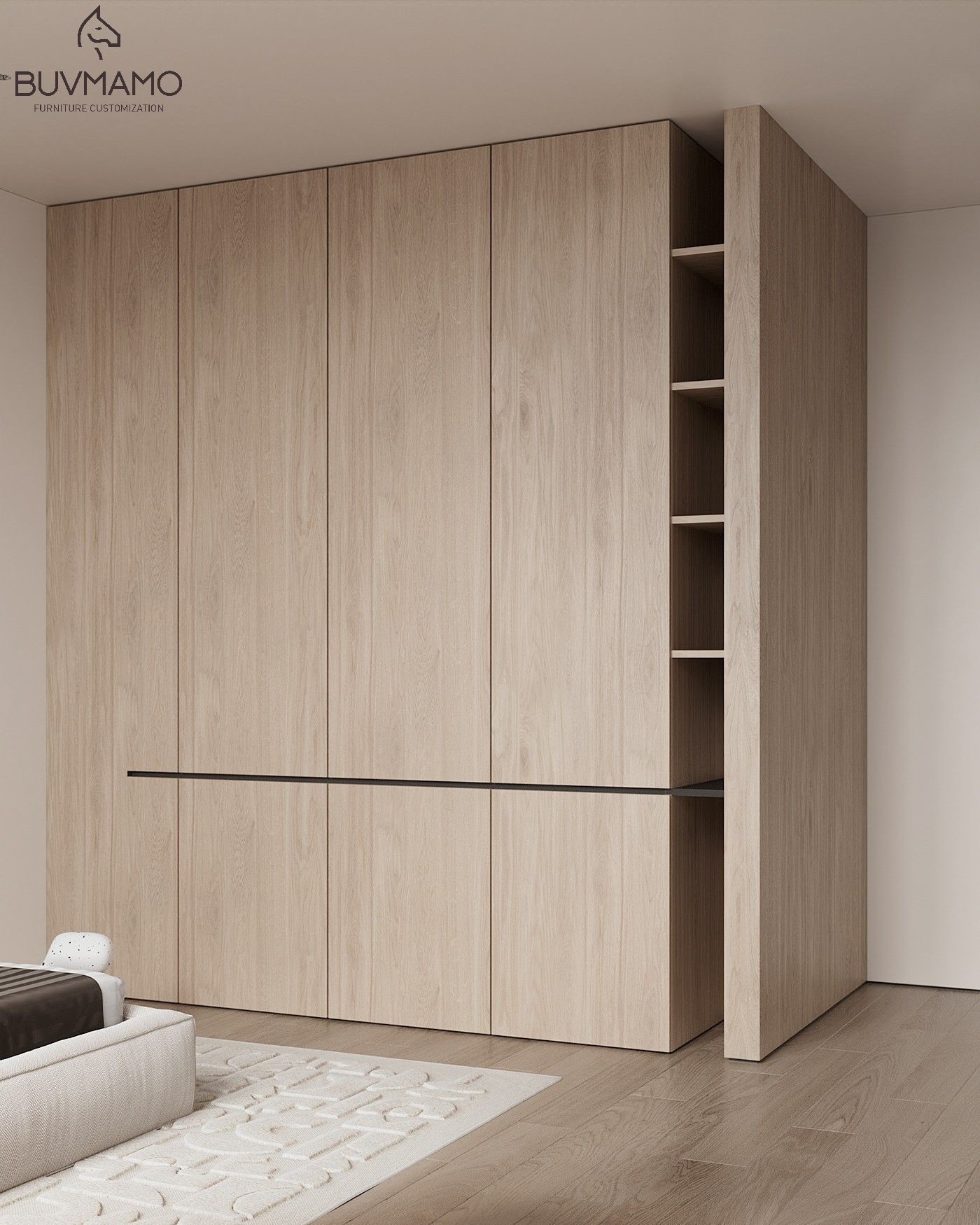                    OEM/ODM Customized Elegant Solid Wood Bedroom Furniture Set for Luxury Hotels, Chinese Manufacture             