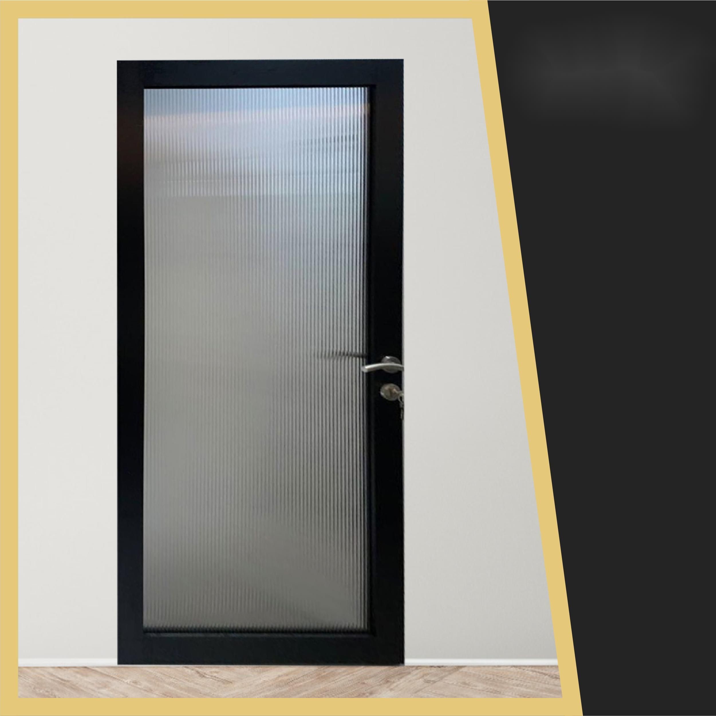 Apartment Door Furniture Modern Steel Entry Doors With Glass Waterproof