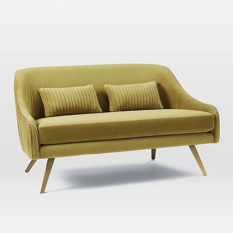                    Chic Modern Velvet Upholstered Sofa Set for Hotel/Villa/Resort/Apartment             