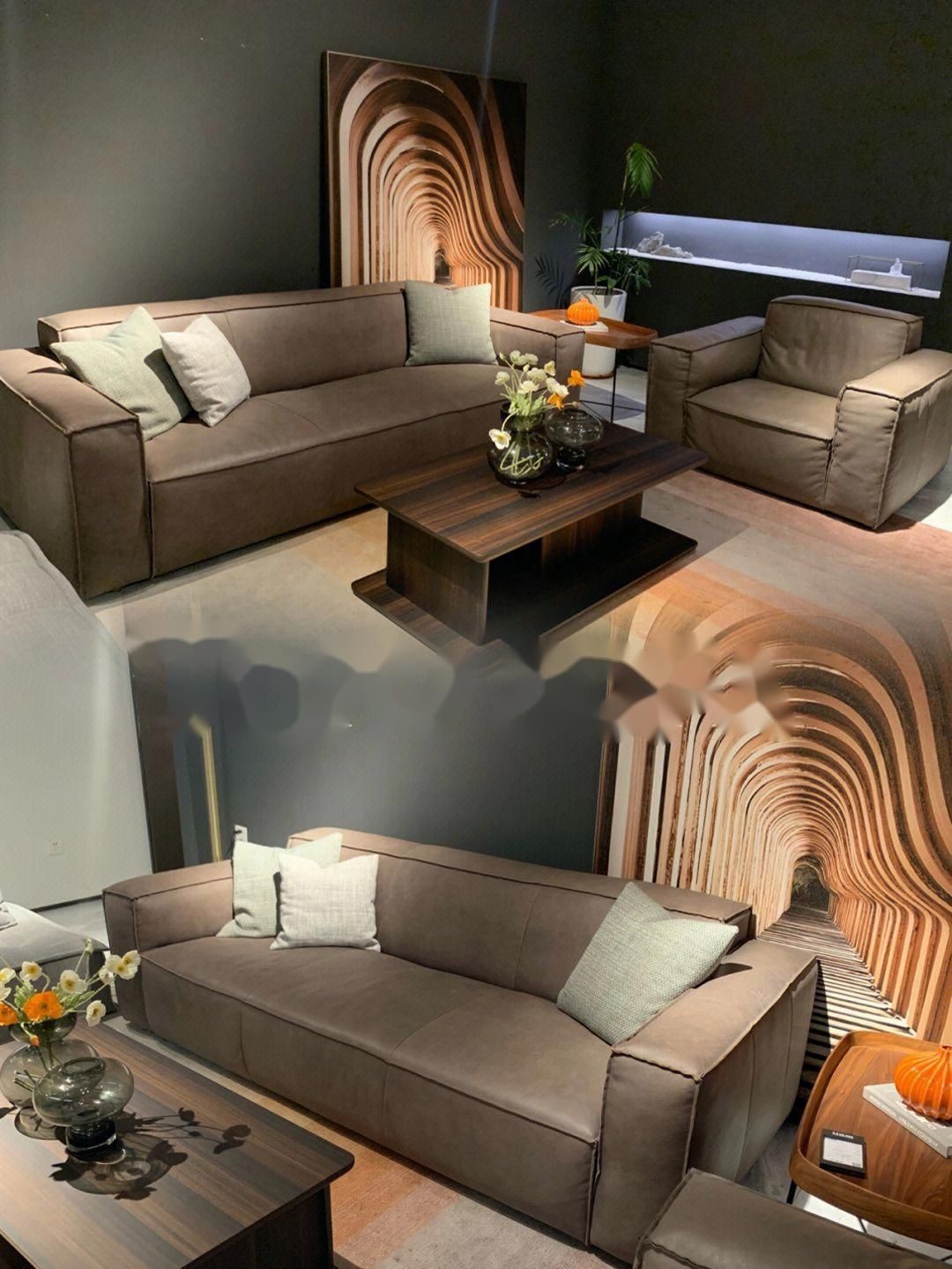                    Chic Modern Velvet Upholstered Sofa Set for Hotel/Villa/Resort/Apartment             