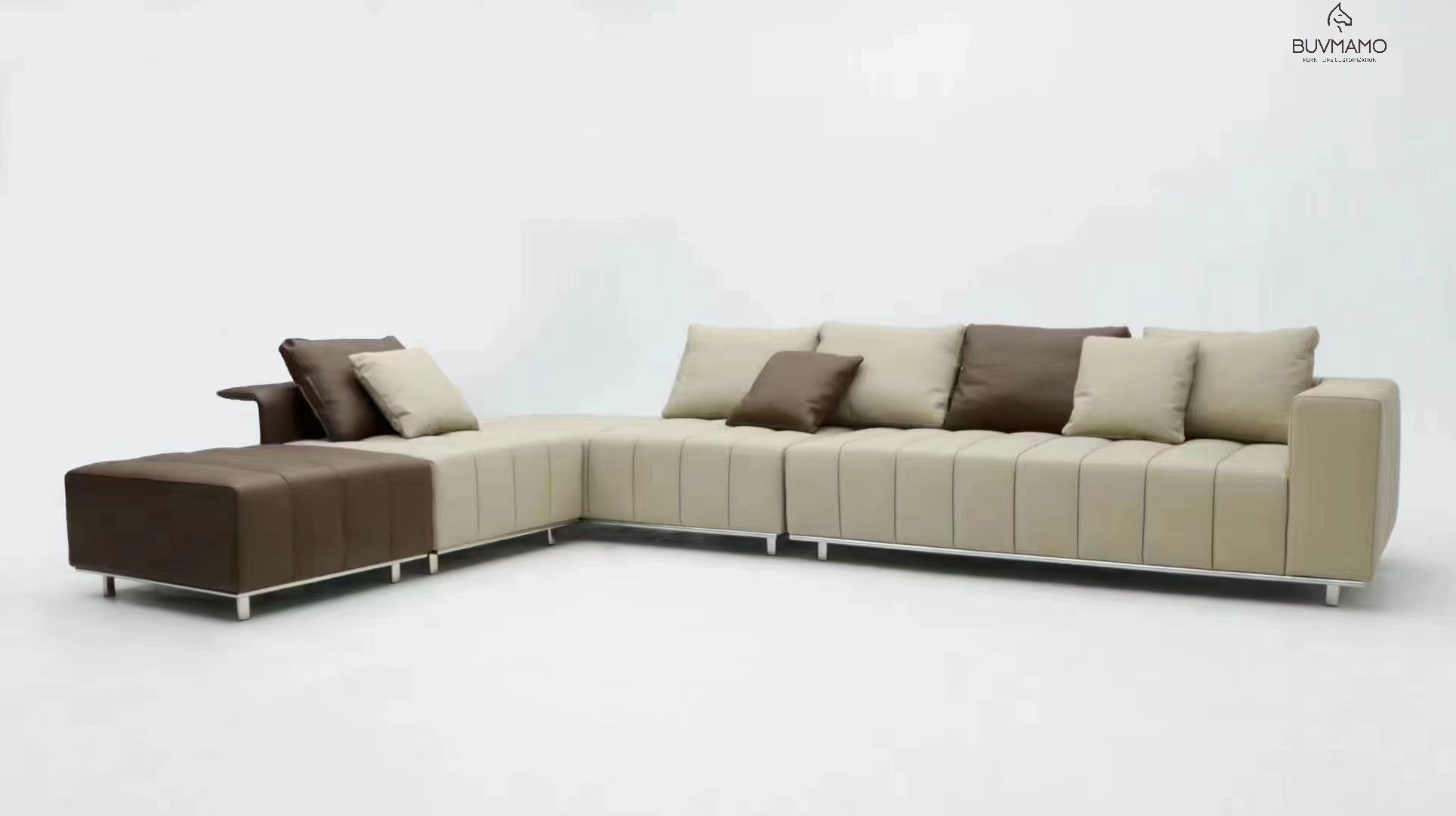 OEM/ODM CUSTOMIZED MODERN LONG COUCH FURNITURE COLLECTION SETS WITH SOLID WOOD FRAME ELEVATE YOUR LIVING SPACE WITH OUR MODERN L-SHAPED VELVET FABRIC UPHOLSTERED LONG COUCH MODULAR SECTIONAL SOFA