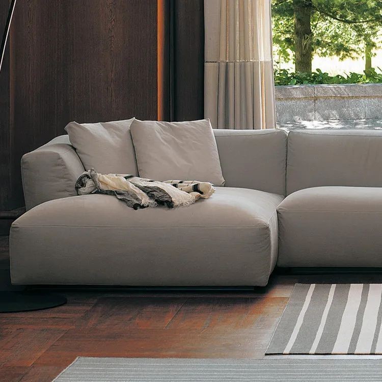 OEM/ODM CUSTOMIZED CONTEMPORARY SOLID WOOD FRAME SECTIONAL COUCH FURNITURE COLLECTION SETS MODERN L-SHAPED VELVET FABRIC UPHOLSTERED LONG COUCH - MODULAR SECTIONAL SOFA FOR LIVING ROOM