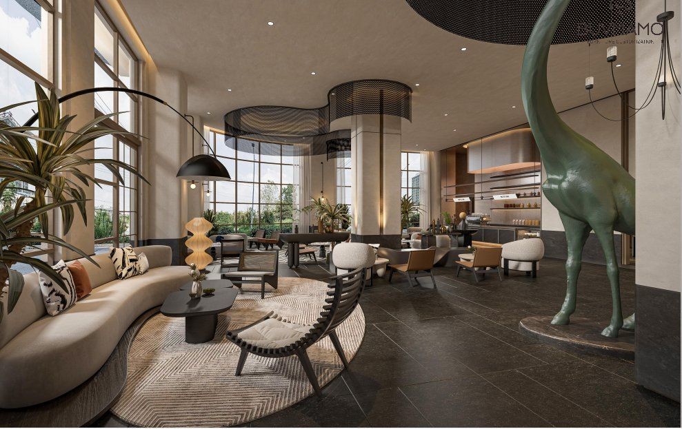 Restaurant Hospitality Hotel Lobby Reception Desk Custom Hotel Lobby Furniture