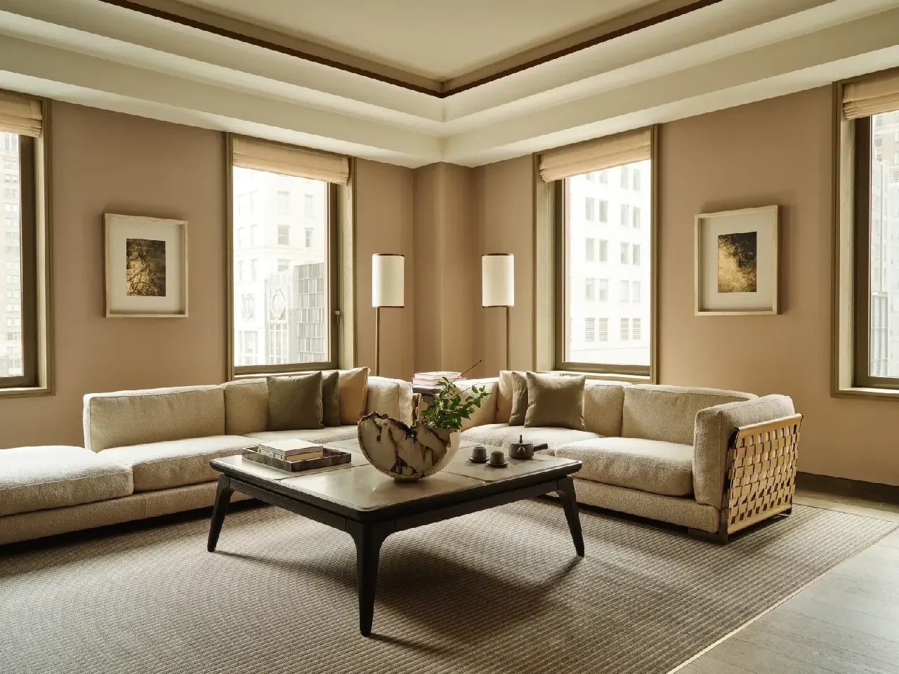 Laminate Plywood Hotel Lobby Couch MDF Luxury Lobby Furniture