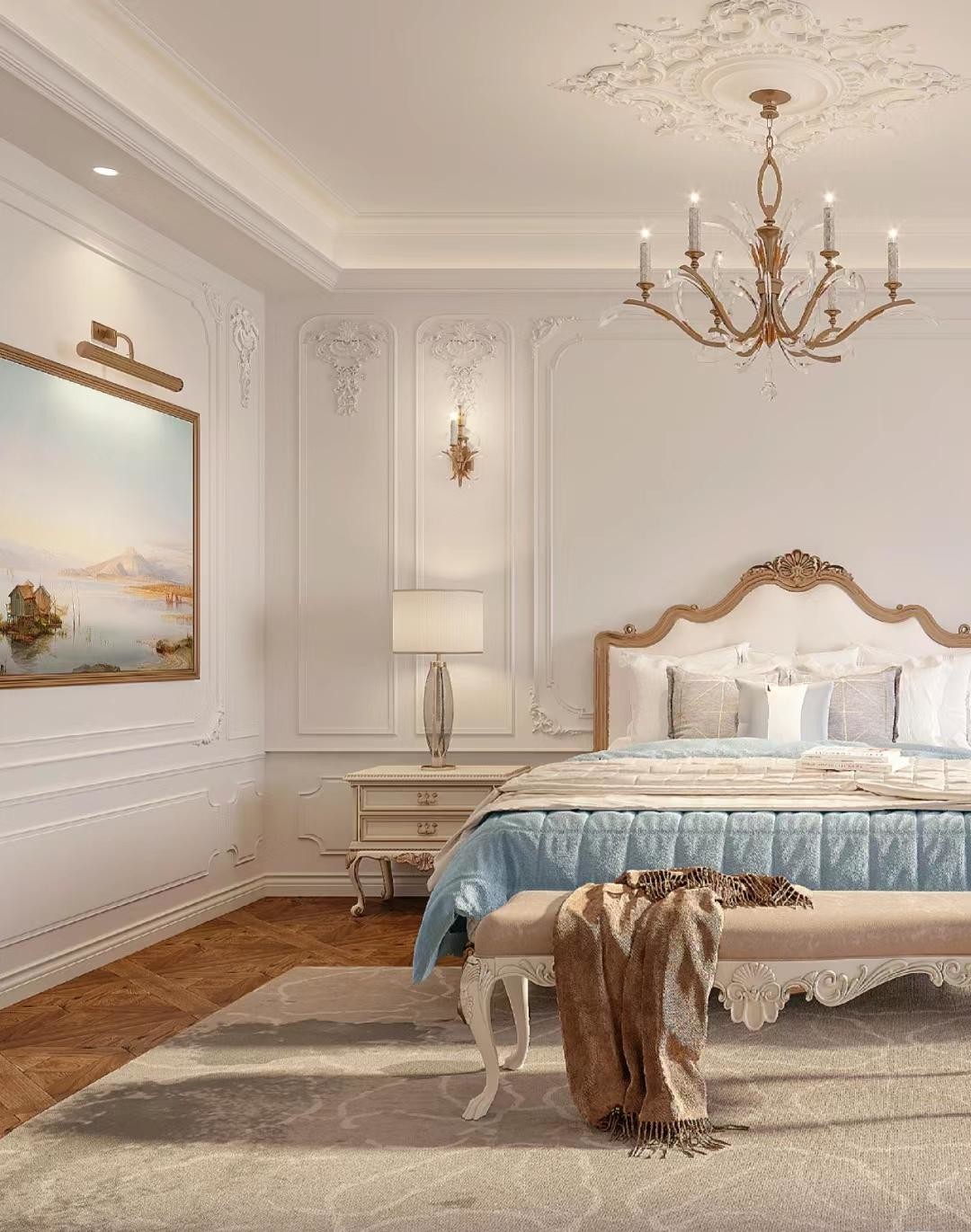 OEM/ODM Customized Modern Elegant Living Room Furniture Options with Solid Wood for Villa