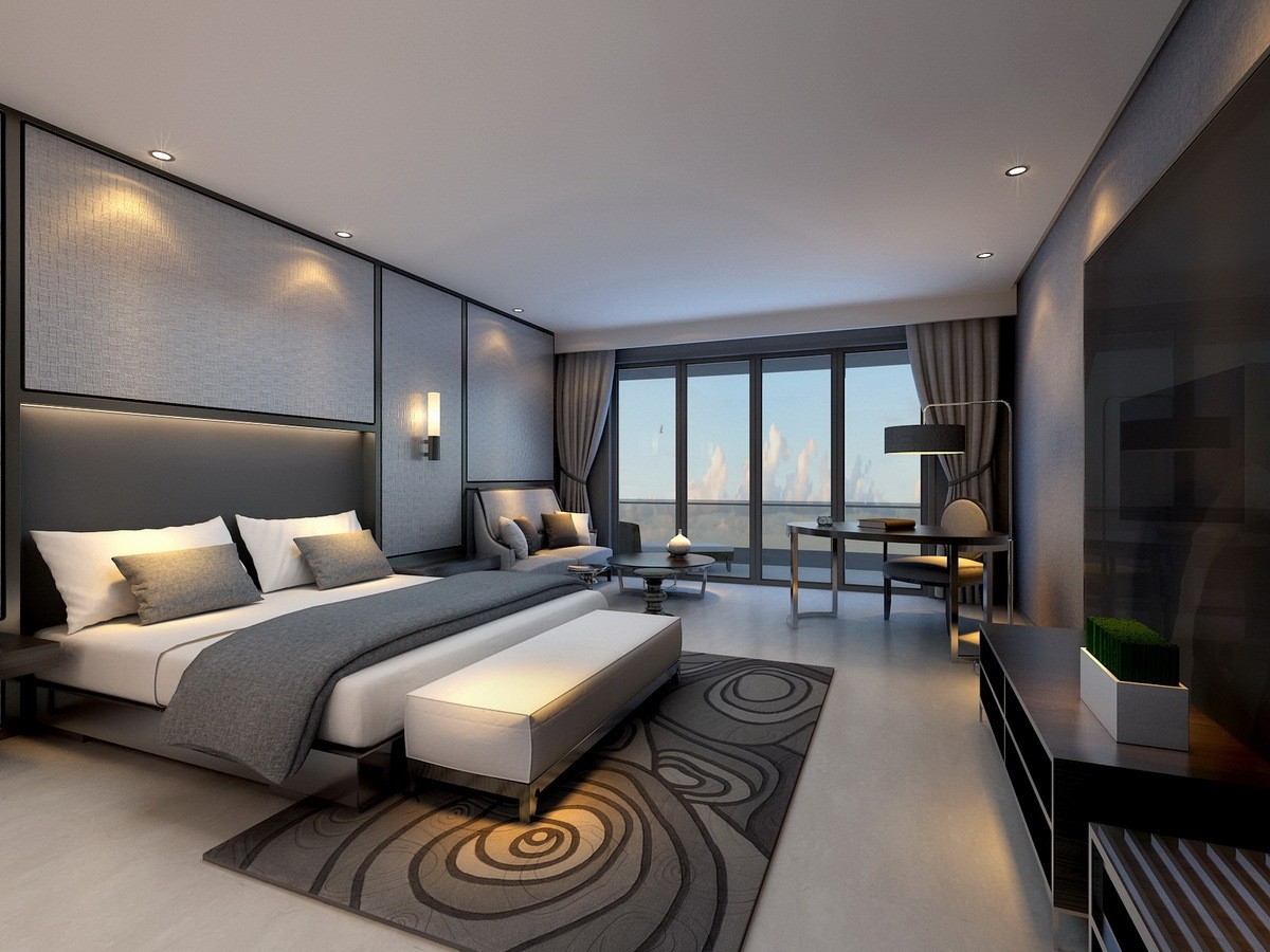 Laminate Lacquer Apartment Furniture Sets HDF Small Apt Furniture