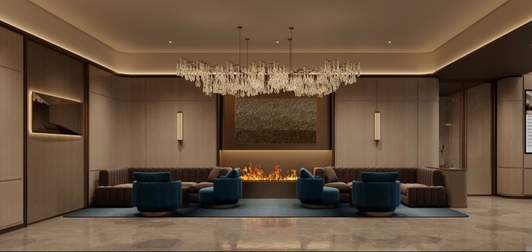 Discover our Elegant Hotel Commercial Club Furniture Collection, designed to elevate the ambiance of hotels Brown Commercial Club Furniture ISO45001 Nightclub Bedroom