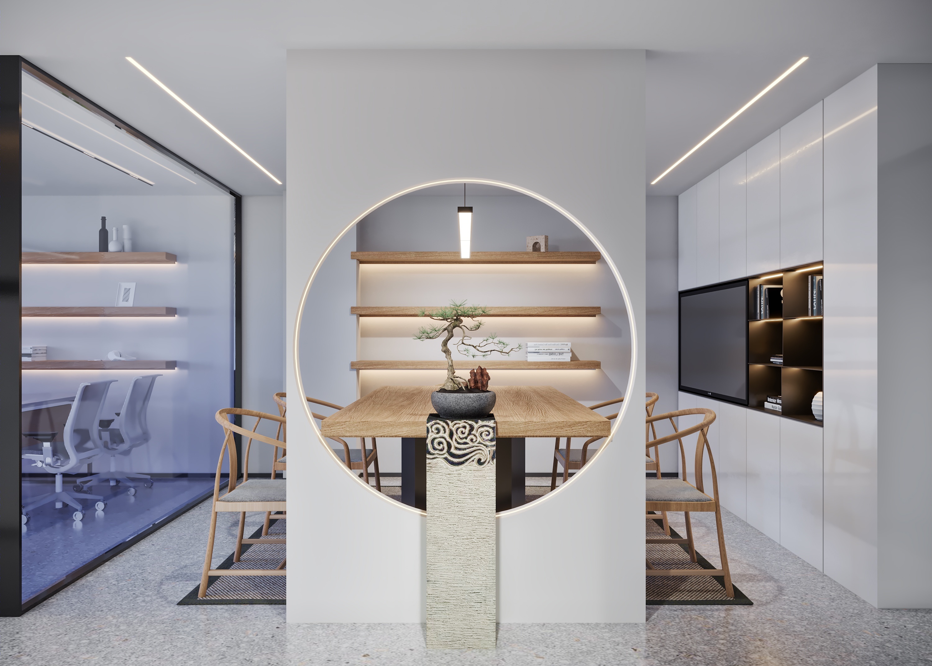 OEM/ODM CUSTOMIZED SOLID WOOD FRAME HIGH-END COMMERCIAL OFFICE FURNITURE | CUSTOMIZABLE WORKSTATION, LOUNGE & MEETING FURNITURE