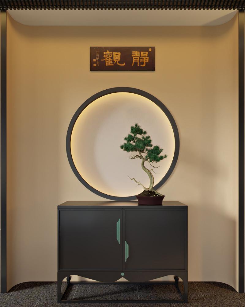OEM/ODM CUSTOM NEW CHINESE STYLE TEA TABLE AND CHAIRS SET SOLID WOOD FURNITURE FOR CLUBHOUSE & OFFICE TEA ROOM