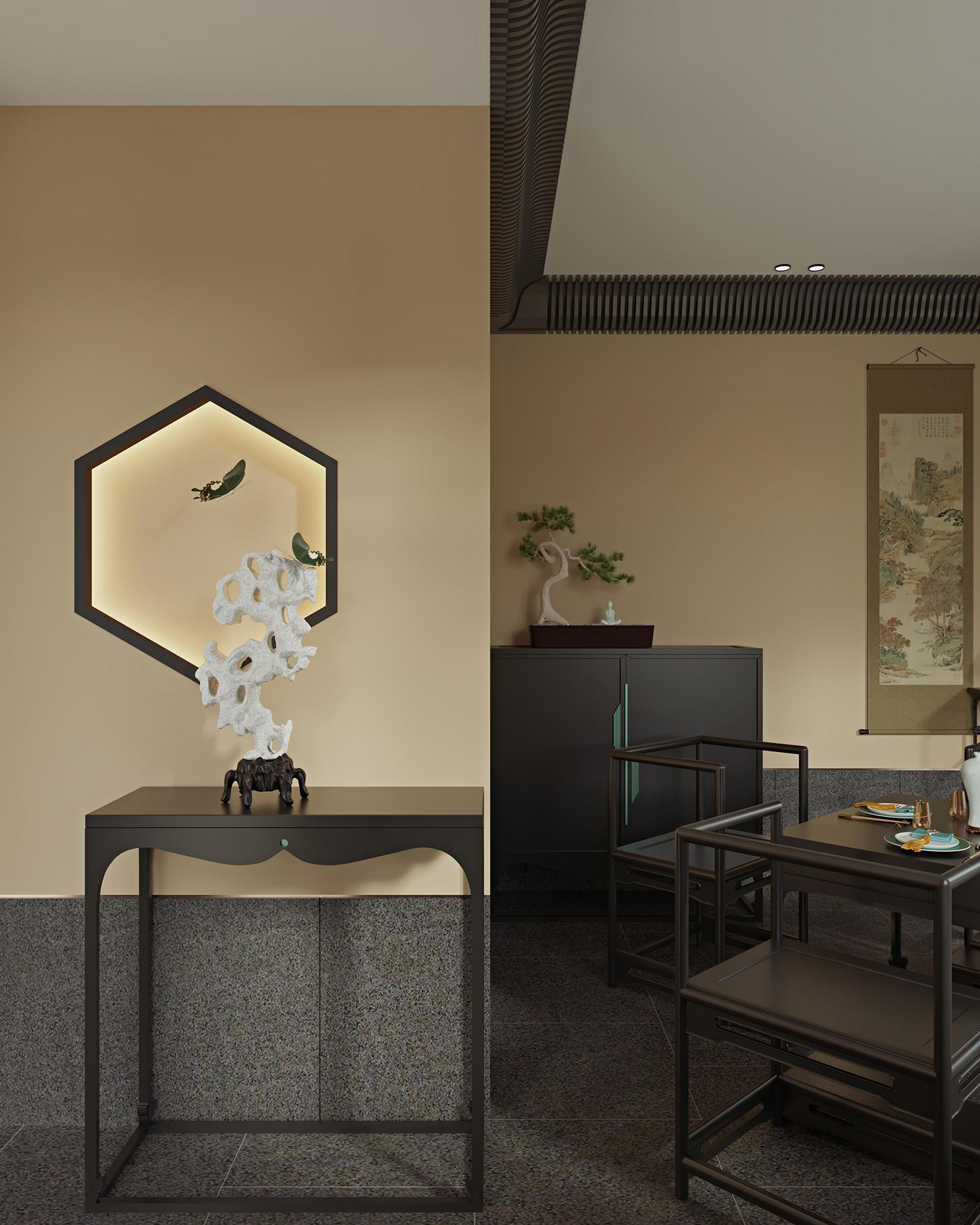 CUSTOM LUXURY NEW CHINESE STYLE SOLID WOOD FURNITURE SET FOR HOTEL, CLUBHOUSE & RESIDENTIAL | BESPOKE BED, SOFA, DINING SET, CONSOLE TABLE & DISPLAY CABINET FOR HOSPITALITY PROJECTS