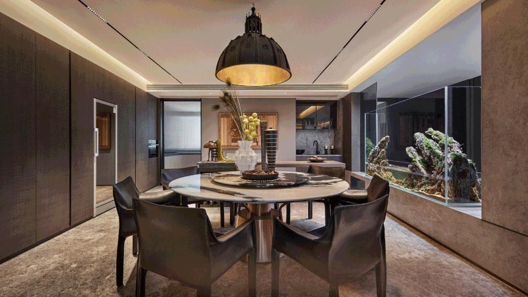 OEM/ODM CUSTOM MODERN LUXURY DINING ROOM FURNITURE COLLECTION | NATURAL MARBLE TOP, BRASS BASE, CUSTOM LEATHER CHAIRS FOR VILLA & APARTMENT