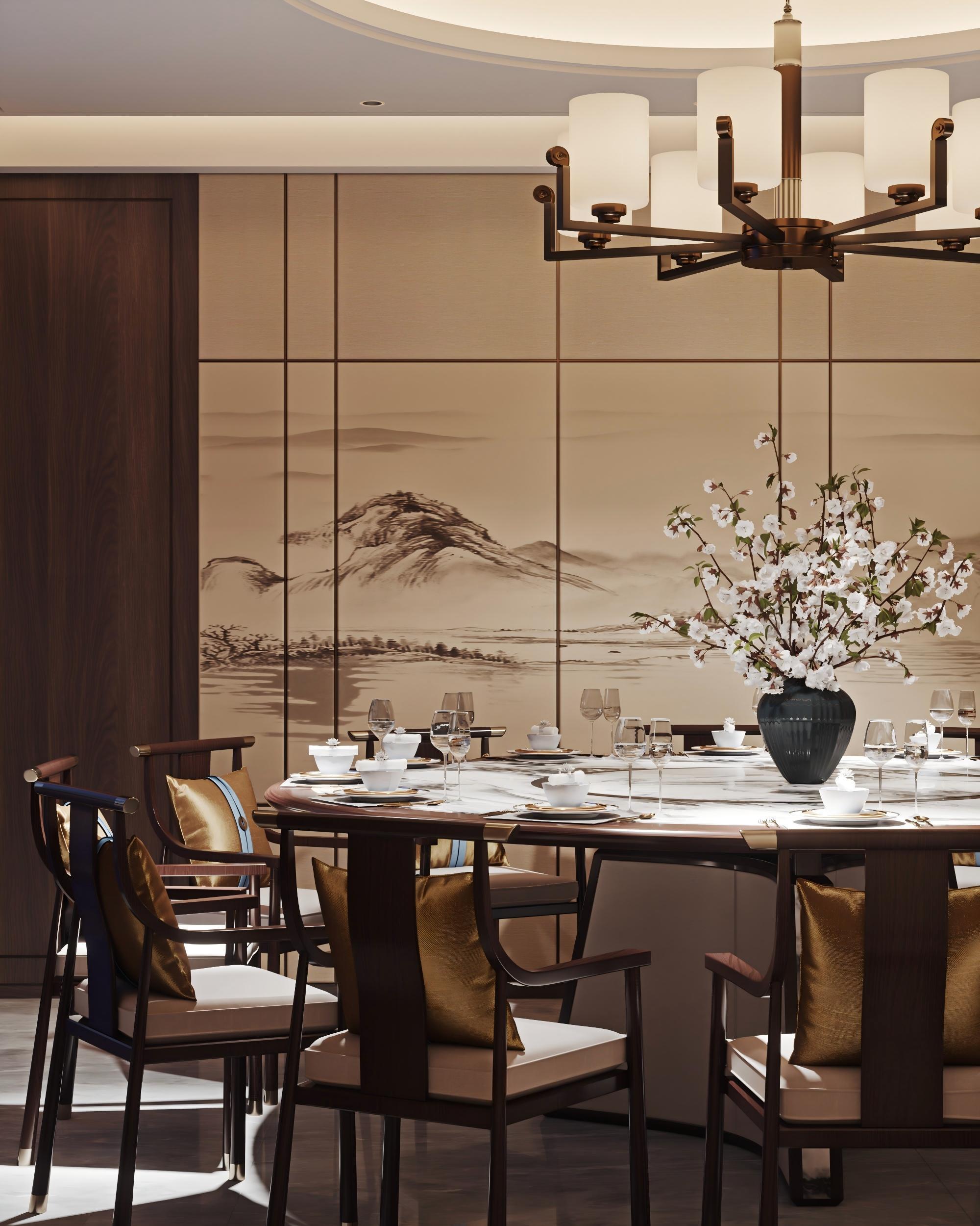 CUSTOM DINING FURNITURE CRAFTED WITH PREMIUM WOOD AND MARBLE, FEATURING FINE WORKMANSHIP FOR CHINESE-STYLE PRIVATE DINING ROOMS. DURABLE, STYLISH, AND TAILORED TO ELEVATE YOUR DINING SPACE PERFECTLY.