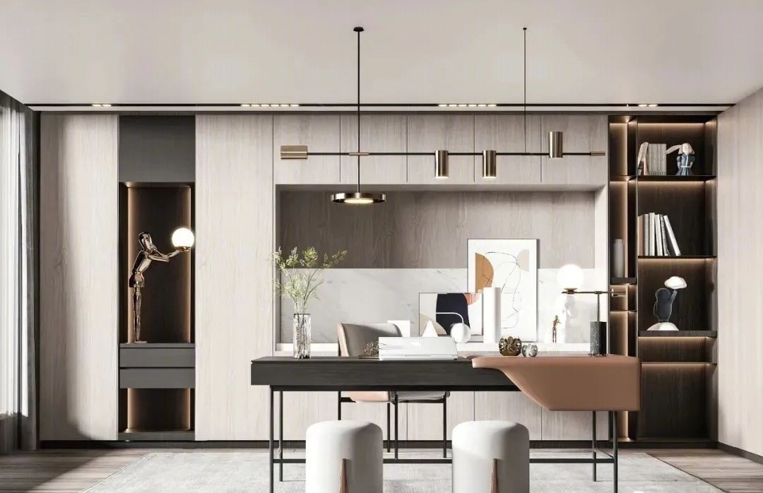 OEM/ODM HIGH-END CUSTOM EXECUTIVE DESK MADE WITH SOLID WOOD, LEATHER AND METAL, BUILT WITH PRECISE CRAFTSMANSHIP. PERFECT FOR MODERN HOME OFFICES, COMBINING FUNCTIONALITY WITH SLEEK