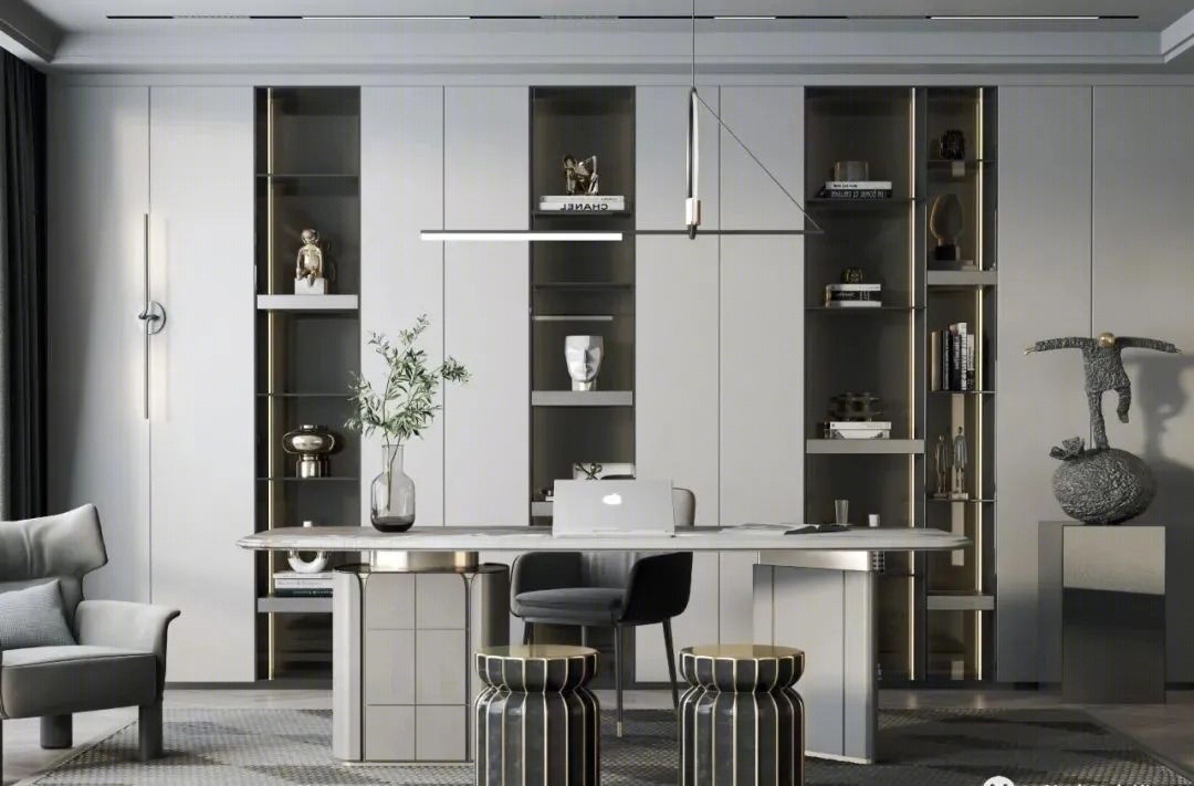 OEM/ODM CUSTOM LUXURY HOME OFFICE DESKS CRAFTED WITH PREMIUM MARBLE, WOOD AND METAL, BUILT WITH FINE WORKMANSHIP FOR MODERN STUDY ROOMS.