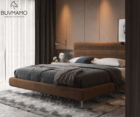 Internal design Elegant Solid Wood Hotel Room Furniture Set with Double Bed by DingHao Furniture in China