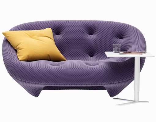 Moderne L-vormige fluwelen stoffen gestoffeerde lange bank modulaire hoekbank voor woonkamer